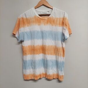 Guess Vibrant Orange and Blue Short Sleeve Tee